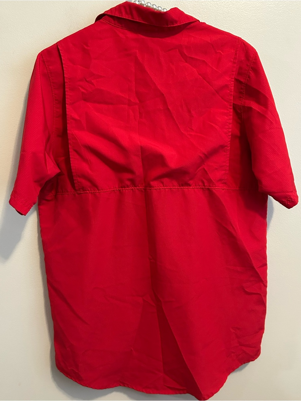 ProEdge Georgia Bulldogs Fishing Shirt Mens Small S Red Short Sleeve NCAA Button - Picture 5 of 5